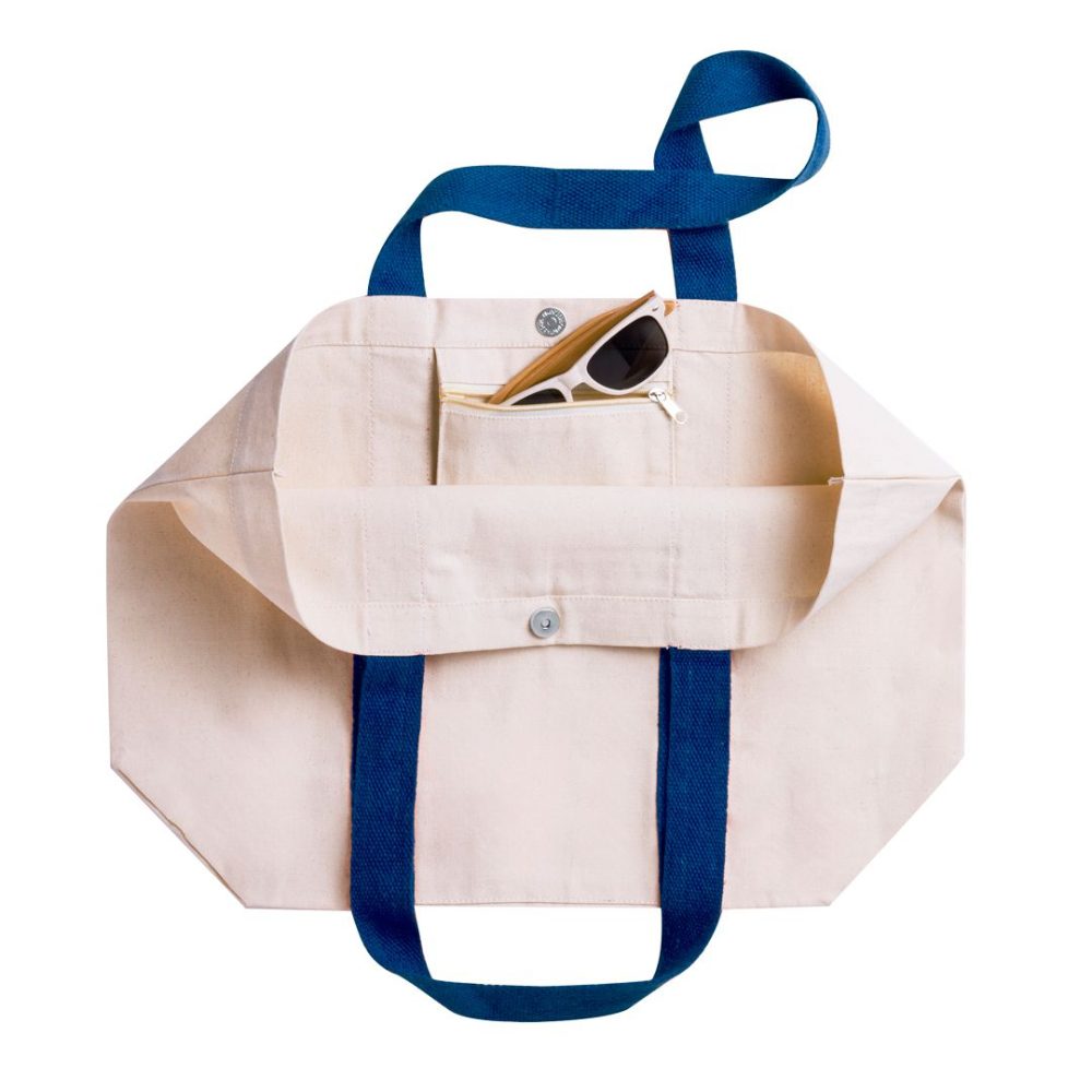 Bolsa de Playa Personalizada Bordada de Algodón | Bolsa Grande para Verano - Imagen 6