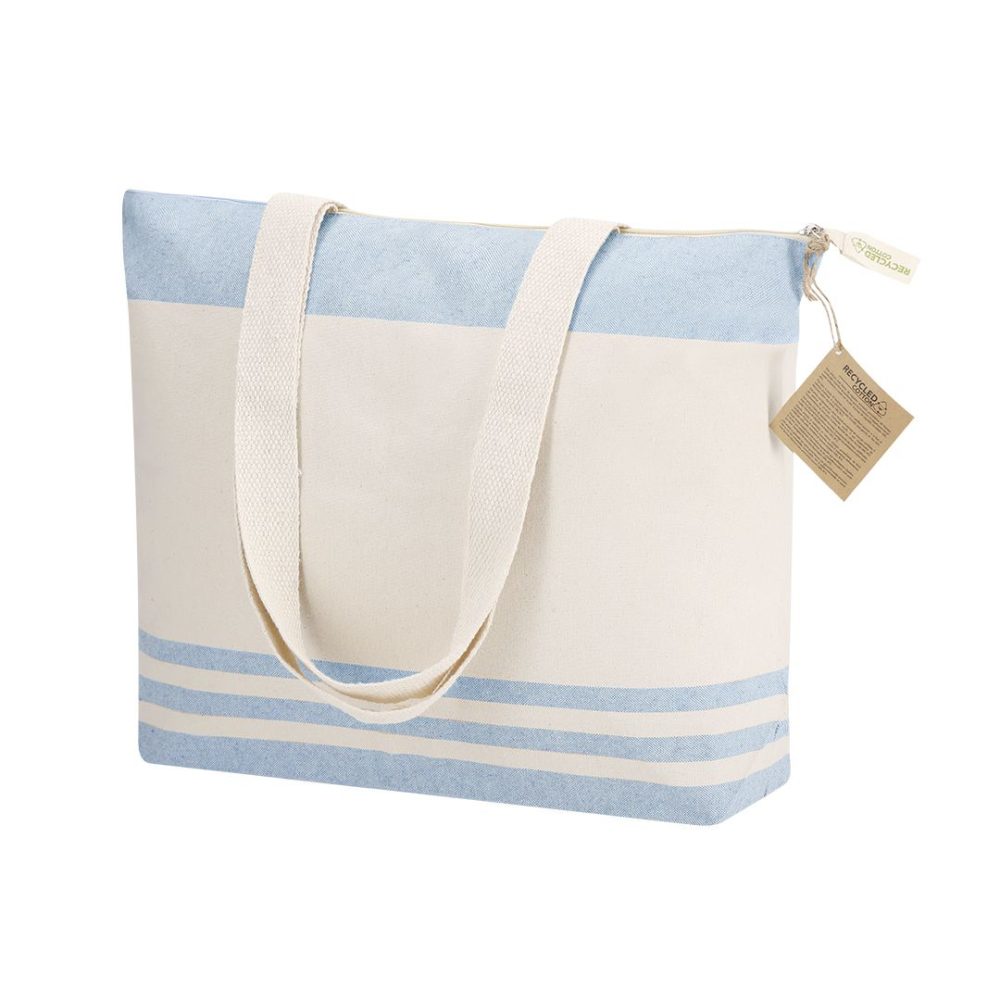 Bolsa de Playa Personalizada con Nombre o Iniciales Bordadas | Algodón Reciclado - Imagen 2