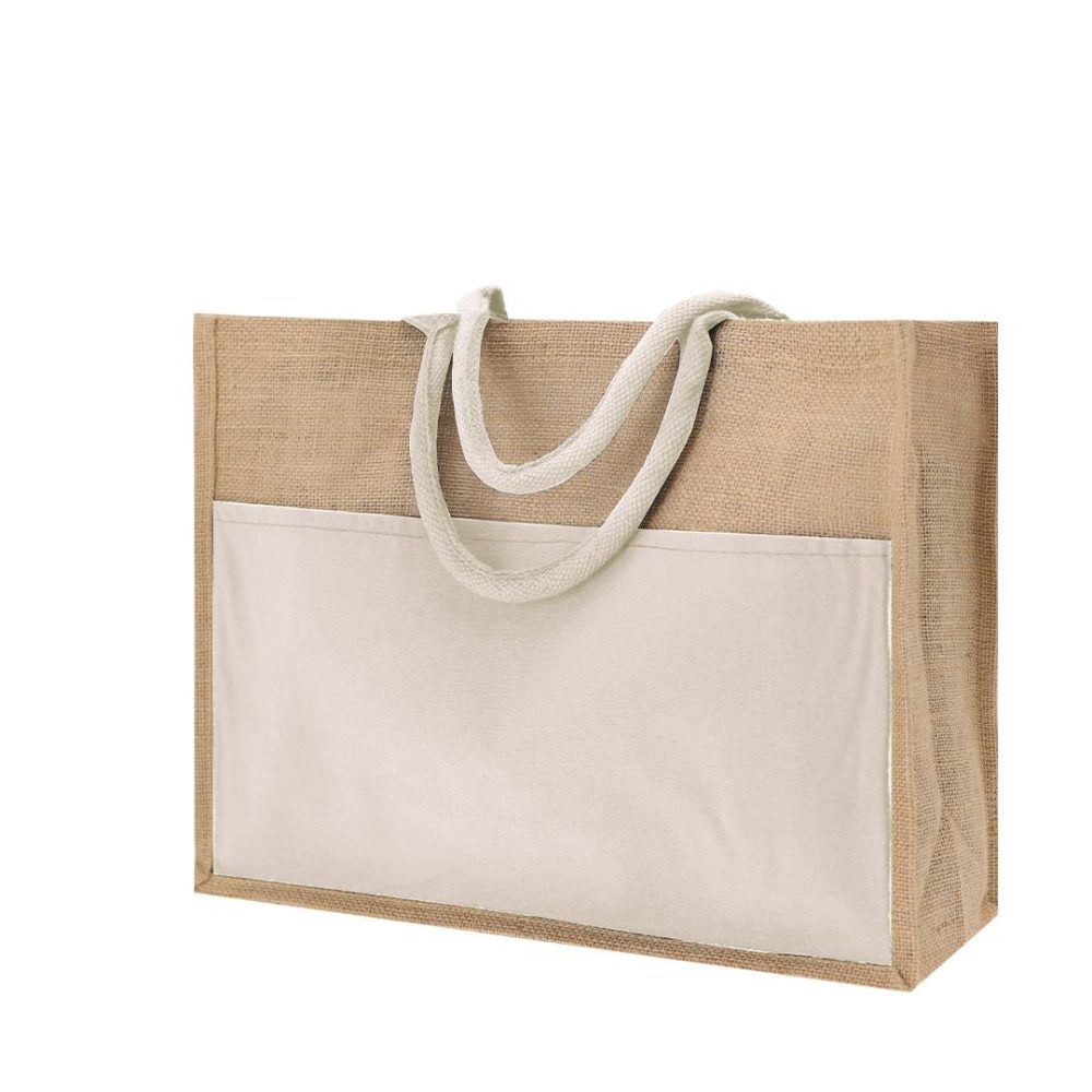 Bolso de Playa Personalizado con Nombre o Iniciales | Bolsa de Yute para Playa - Imagen 2
